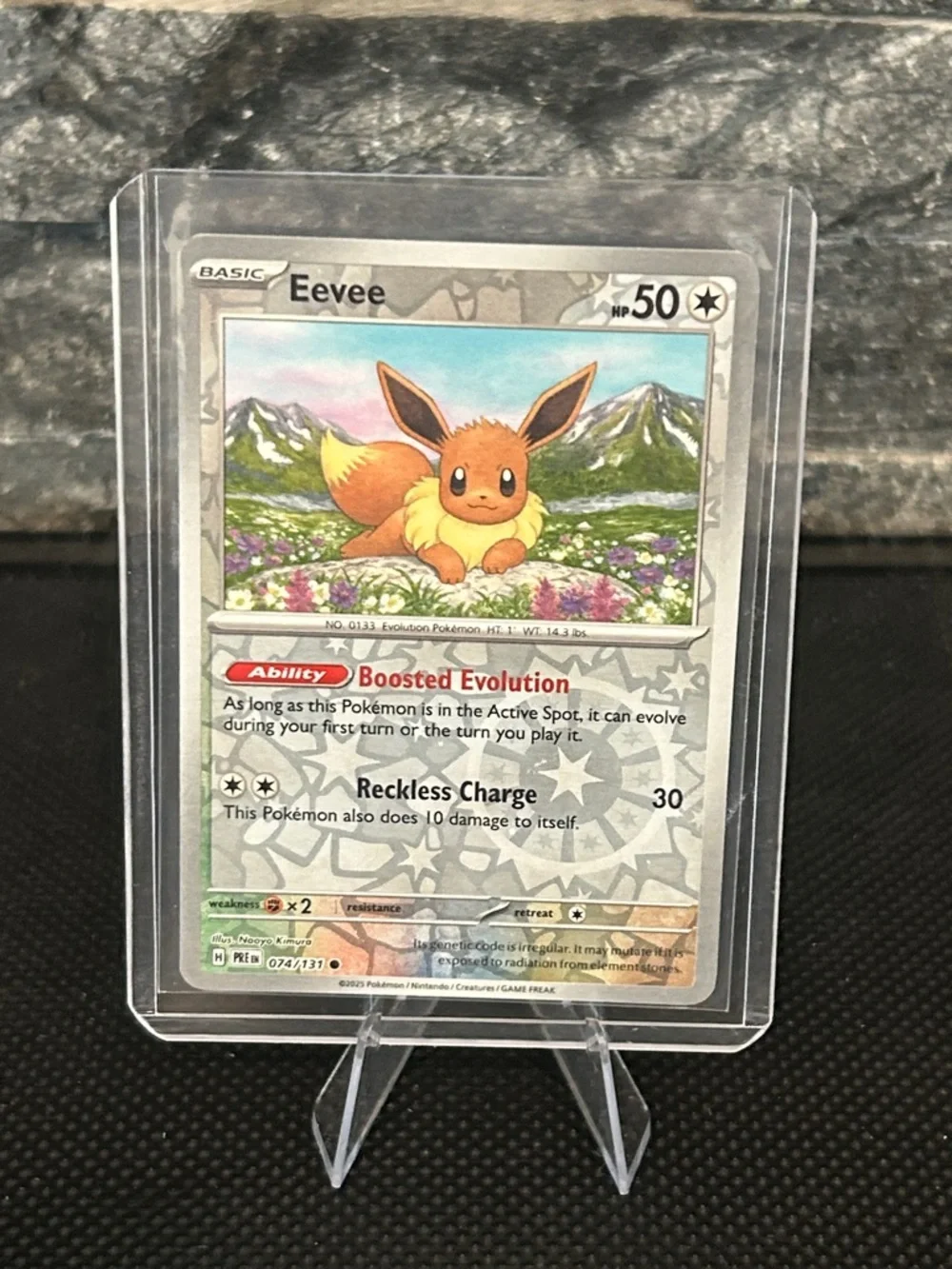 Pokemon Eevee 074/131 Reverse Holo from Prismatic Evolutions Set M/NM